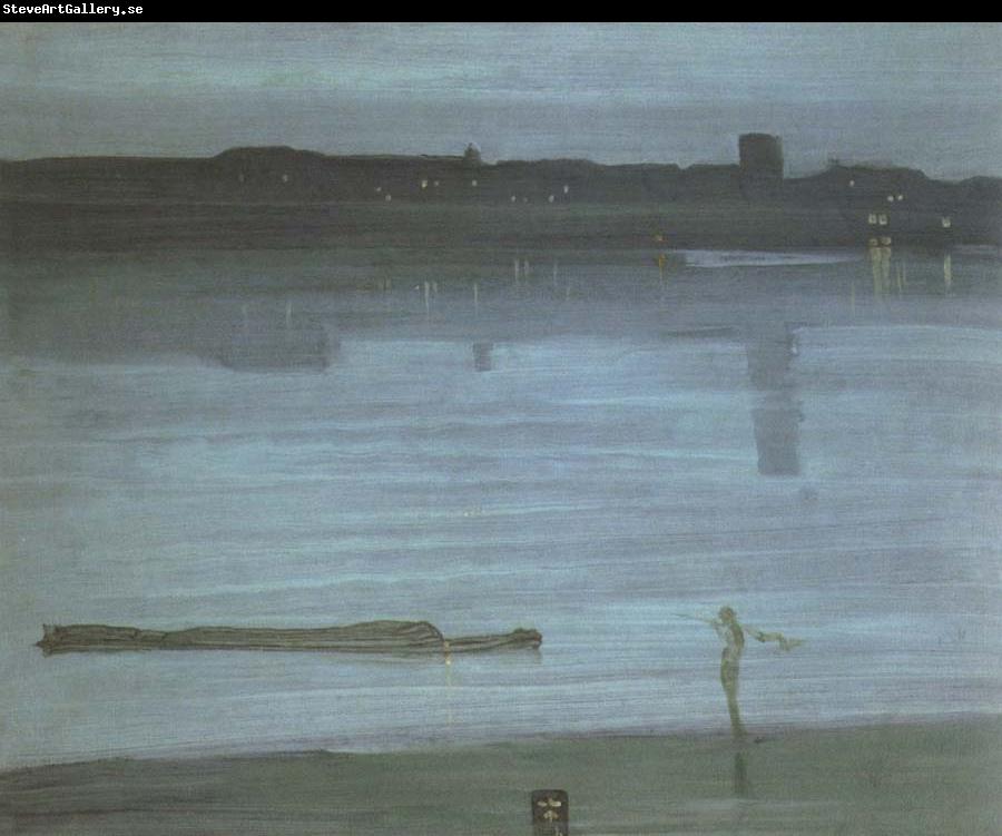 James Mcneill Whistler nocturne blue and silver chelsea